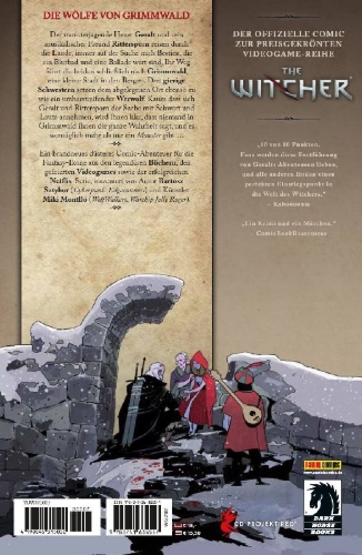Buchcover und Innenansicht für das Buch: The Witcher: The Ballad of two Wolves #1-#4