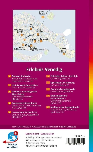 Buchcover und Innenansicht für das Buch: MICHAEL MÜLLER Reiseführer Venedig MM-City