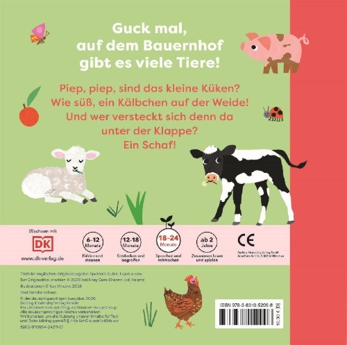 Buchcover und Innenansicht für das Buch: Mein erstes Natur-Entdeckerbuch. Da! Eine Kuh