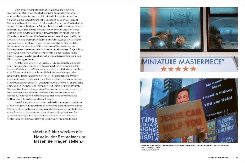 Buchcover und Innenansicht für das Buch: Find Your Frame: A Street Photography Masterclass