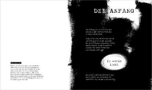 Buchcover und Innenansicht für das Buch: Die Bibel. Graphic Novel