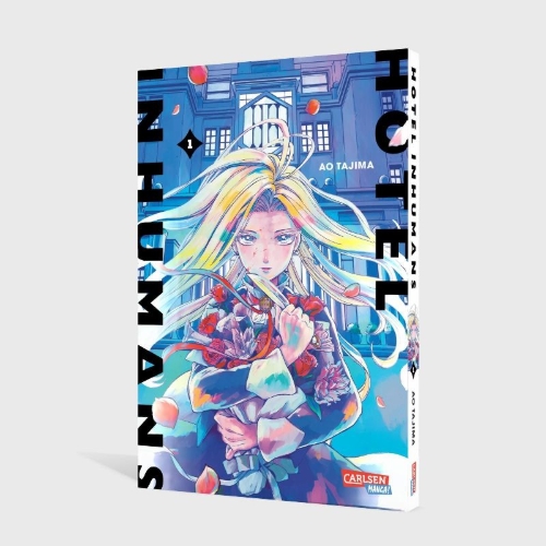 Buchcover und Innenansicht für das Buch: Hotel Inhumans