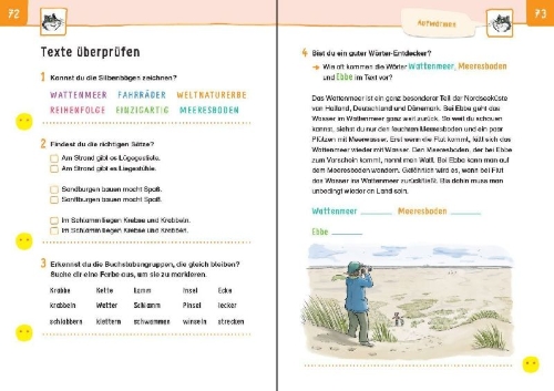 Buchcover und Innenansicht für das Buch: Übungsheft - Lesen 3. Klasse