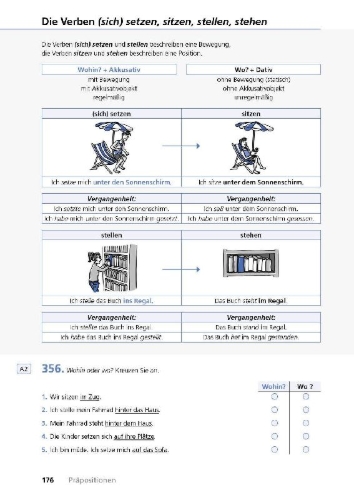 Buchcover und Innenansicht für das Buch: Lern- und Übungsgrammatik Deutsch als Fremdsprache
