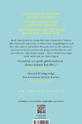 Buchcover und Innenansicht für das Buch: Real Americans