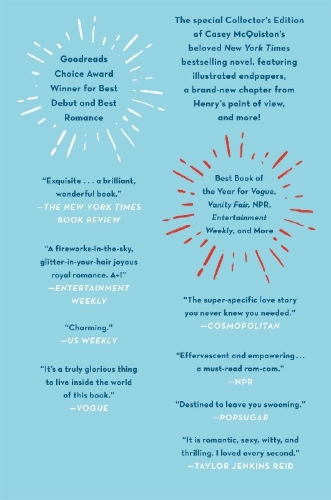 Buchcover und Innenansicht für das Buch: Red, White & Royal Blue: Collector's Edition