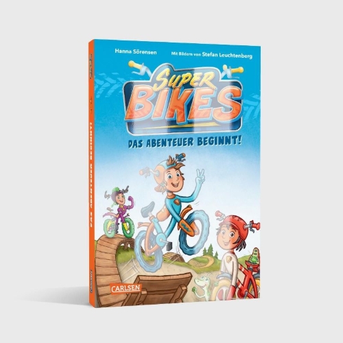 Buchcover und Innenansicht für das Buch: SUPERBIKES Das Abenteuer beginnt!