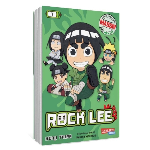 Buchcover und Innenansicht für das Buch: Rock Lee no Seishun Full Power Ninden