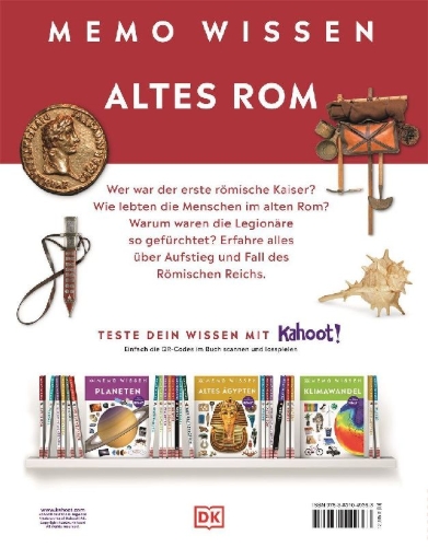 Buchcover und Innenansicht für das Buch: memo Wissen. Altes Rom