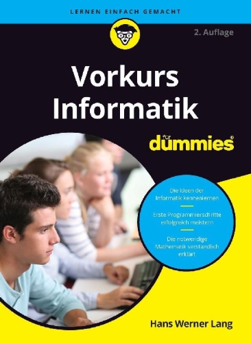 Buchcover und Innenansicht für das Buch: Vorkurs Informatik für Dummies 2A