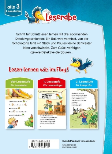Buchcover und Innenansicht für das Buch: Leserabe Sonderausgaben - Detektivgeschichten zum Lesenlernen