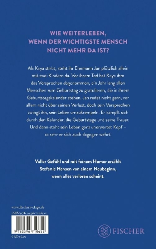 Buchcover und Innenansicht für das Buch: Für immer und ein Jahr