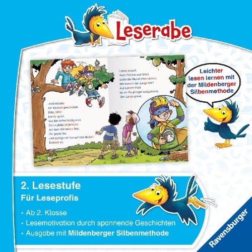 Buchcover und Innenansicht für das Buch: Leserabe mit Mildenberger Silbenmethode - Mein Freund, der Superheld