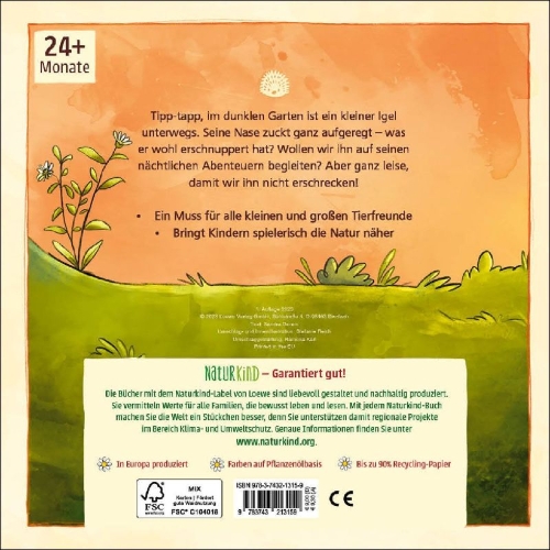 Buchcover und Innenansicht für das Buch: Mein erstes Naturbuch - Der Igel