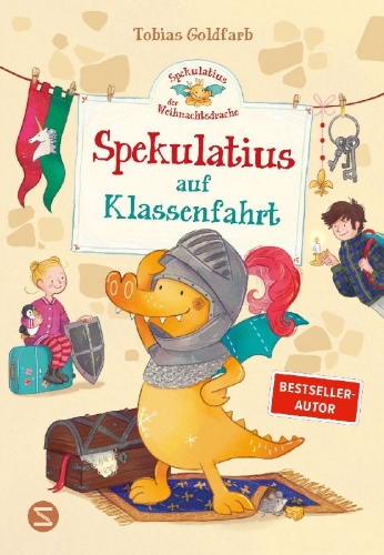 Buchcover und Innenansicht für das Buch: Spekulatius, der Weihnachtsdrache. Spekulatius auf Klassenfahrt