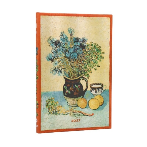 Buchcover und Innenansicht für das Buch: 12-Monatskalender 2027 Van Goghs Stillleben Maxi Vertikal