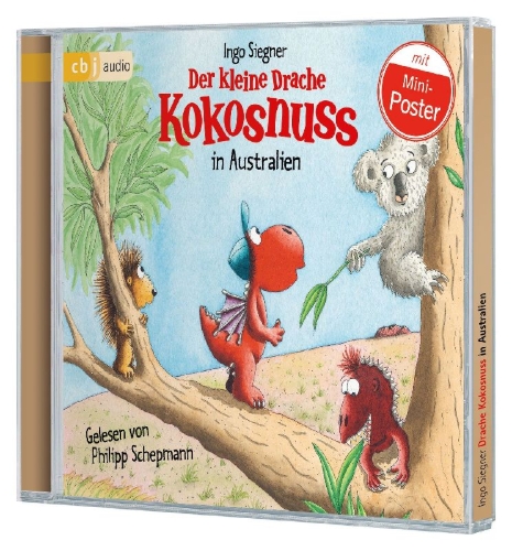 Buchcover und Innenansicht für das Buch: Der kleine Drache Kokosnuss in Australien