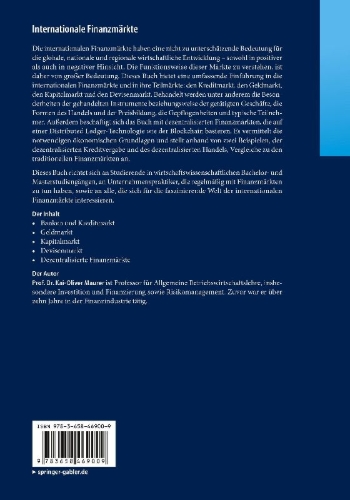 Buchcover und Innenansicht für das Buch: Internationale Finanzmärkte