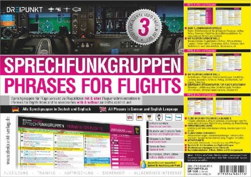 Buchcover und Innenansicht für das Buch: Sprechfunkgruppen - Phrases for Flights