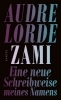 Buchcover und Innenansicht für das Buch: ZAMI: A New Spelling of My Name