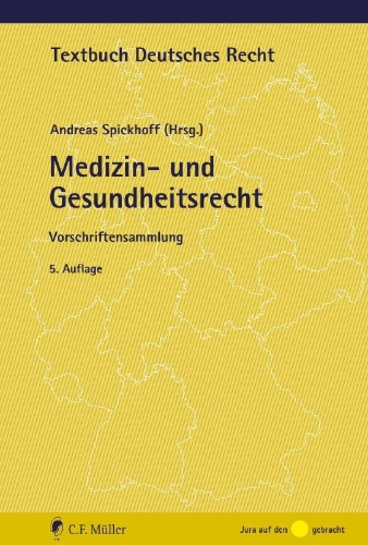 Buchcover und Innenansicht für das Buch: Medizin- und Gesundheitsrecht