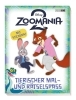 Buchcover und Innenansicht für das Buch: Disney Zoomania 2: Tierischer Mal- und Rätselspaß - Mit Stickern!