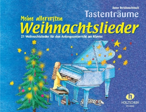 Buchcover und Innenansicht für das Buch: Meine allerersten Weihnachtslieder