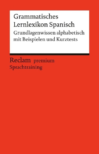Buchcover und Innenansicht für das Buch: Grammatisches Lernlexikon Spanisch