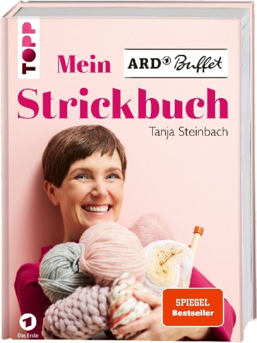 Buchcover und Innenansicht für das Buch: Mein ARD Buffet Strickbuch - SPIEGEL-Bestseller