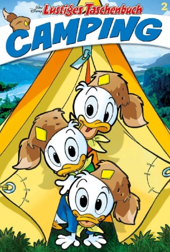 Buchcover und Innenansicht für das Buch: Lustiges Taschenbuch Camping 02