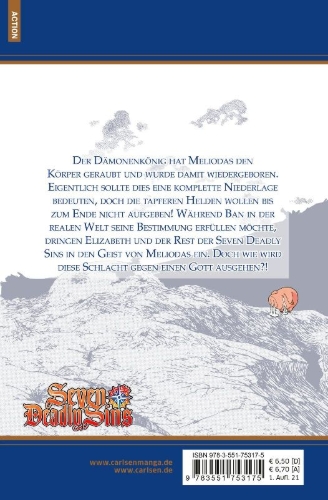 Buchcover und Innenansicht für das Buch: Nanatsu no Taizai