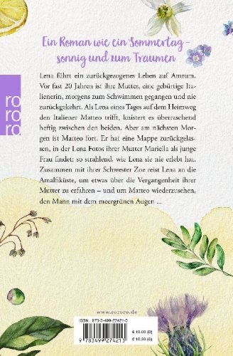Buchcover und Innenansicht für das Buch: Zwischen dir und mir das Meer