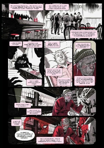 Buchcover und Innenansicht für das Buch: Spider-Man: Black Suit & Blood (2024)