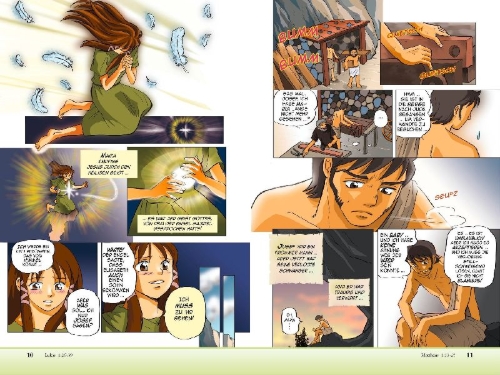 Buchcover und Innenansicht für das Buch: Manga Messias