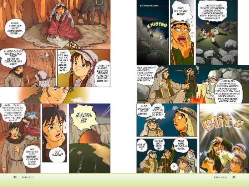Buchcover und Innenansicht für das Buch: Manga Messias