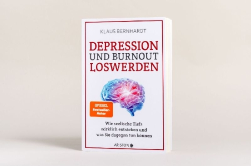 Buchcover und Innenansicht für das Buch: Depression und Burnout loswerden