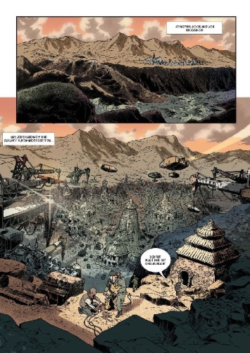 Buchcover und Innenansicht für das Buch: Cixin Liu: Der Verschlinger (Graphic Novel)