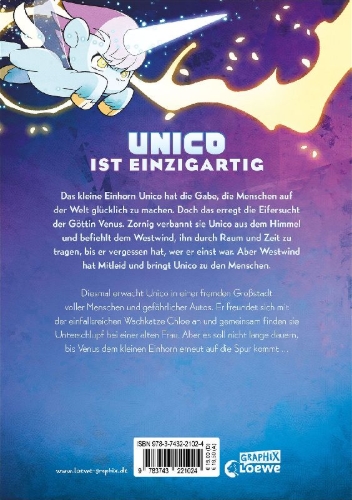 Buchcover und Innenansicht für das Buch: Unico Awakening