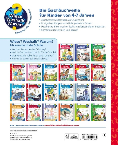 Buchcover und Innenansicht für das Buch: Wieso? Weshalb? Warum? Band 14 - Ich komme in die Schule