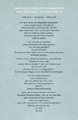 Buchcover und Innenansicht für das Buch: Sämtliche Gedichte 1956 - 2008