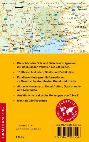 Buchcover und Innenansicht für das Buch: TRESCHER Reiseführer Friaul - Julisch Venetien