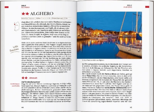 Buchcover und Innenansicht für das Buch: Baedeker Reiseführer Sardinien