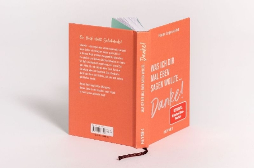 Buchcover und Innenansicht für das Buch: Was ich dir mal eben sagen wollte: Danke!