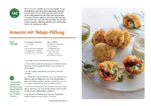 Buchcover und Innenansicht für das Buch: Fettarm frittieren mit dem Airfryer