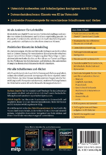 Buchcover und Innenansicht für das Buch: ChatGPT & Co. in der Schule