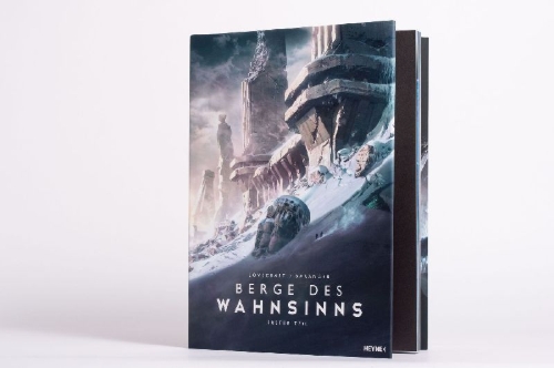 Buchcover und Innenansicht für das Buch: The Illustrated At The Mountains of Madness, Book 1