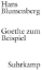Buchcover und Innenansicht für das Buch: Goethe zum Beispiel