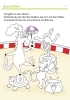 Buchcover und Innenansicht für das Buch: Mein bunter Kindergarten-Block: Malspiele und Rätsel