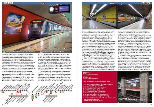 Buchcover und Innenansicht für das Buch: U-Bahn, S-Bahn & Tram in München