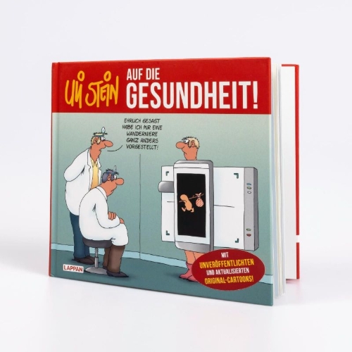 Buchcover und Innenansicht für das Buch: Uli Stein: Gute Wünsche!: Auf die Gesundheit!